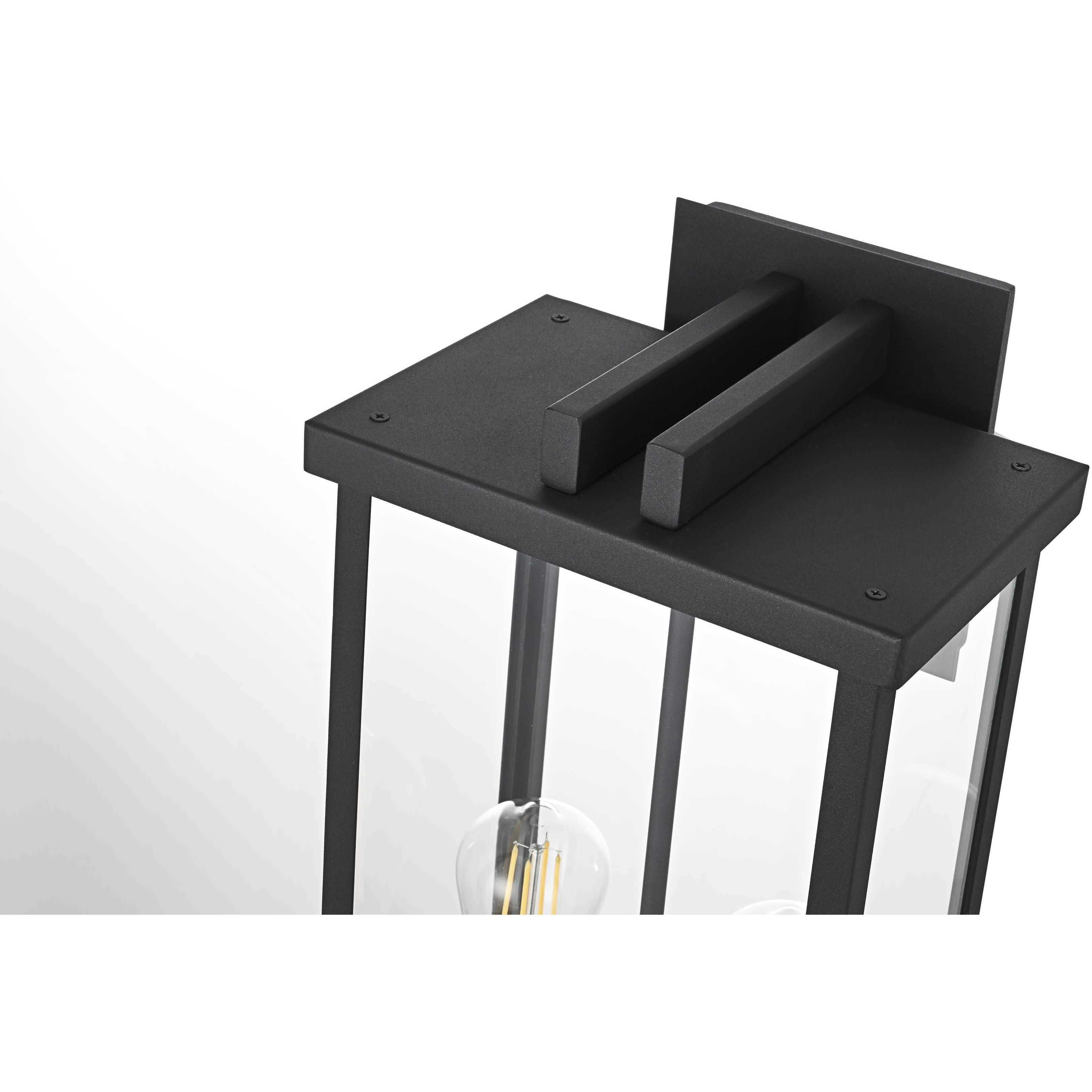 Theodore 2 Light 21 inch Black Outdoor Wall Sconce