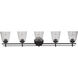 Neighborhood Drake 5 Light 42 inch Flat Black Vanity Light Wall Light, Neighborhood Collection