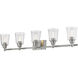Bohin 5 Light 41.25 inch Brushed Nickel Vanity Wall Light