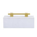 Barr 12 X 4.5 inch White with Gold Box