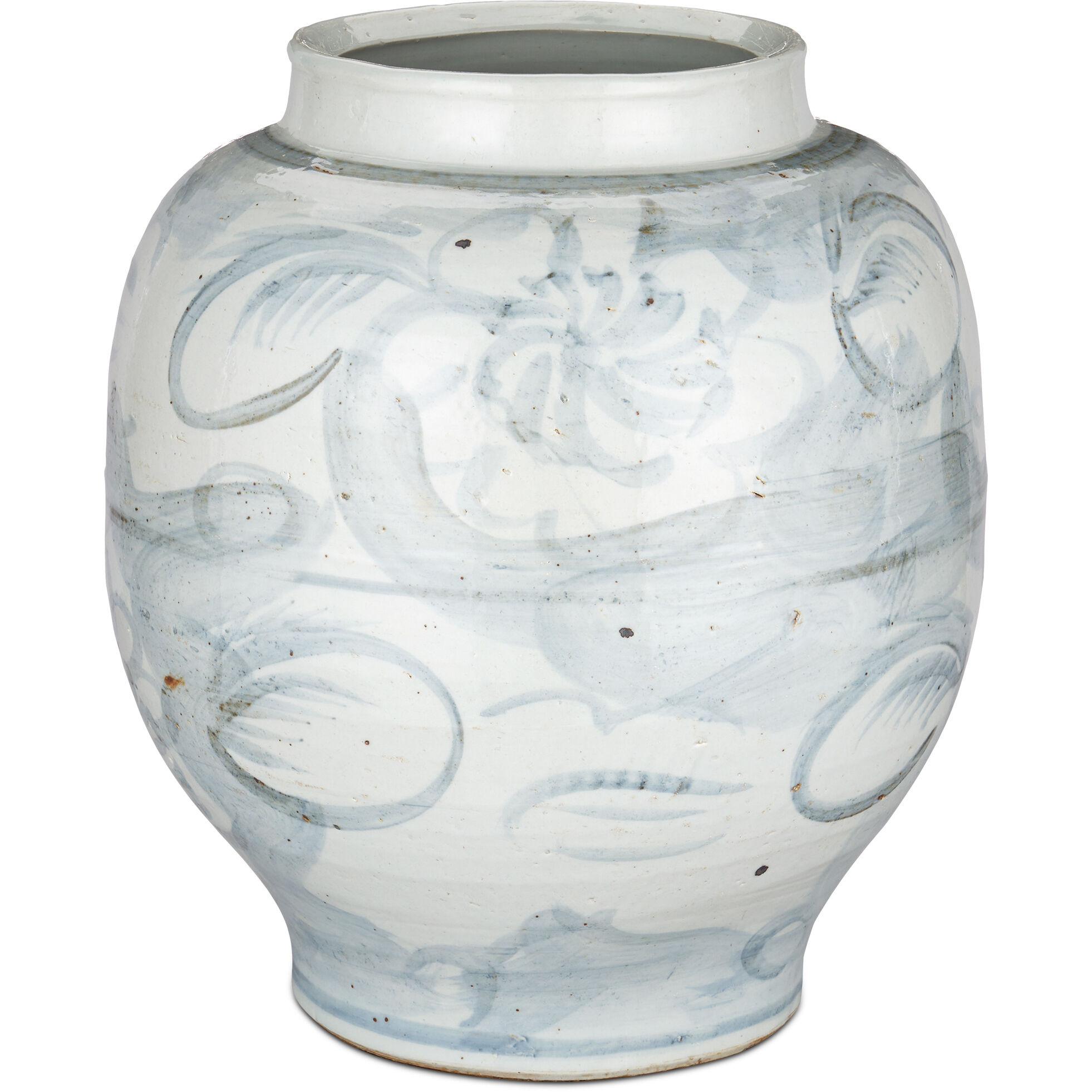 Ming-Style Countryside 13.25 X 13 inch Preserve Pot