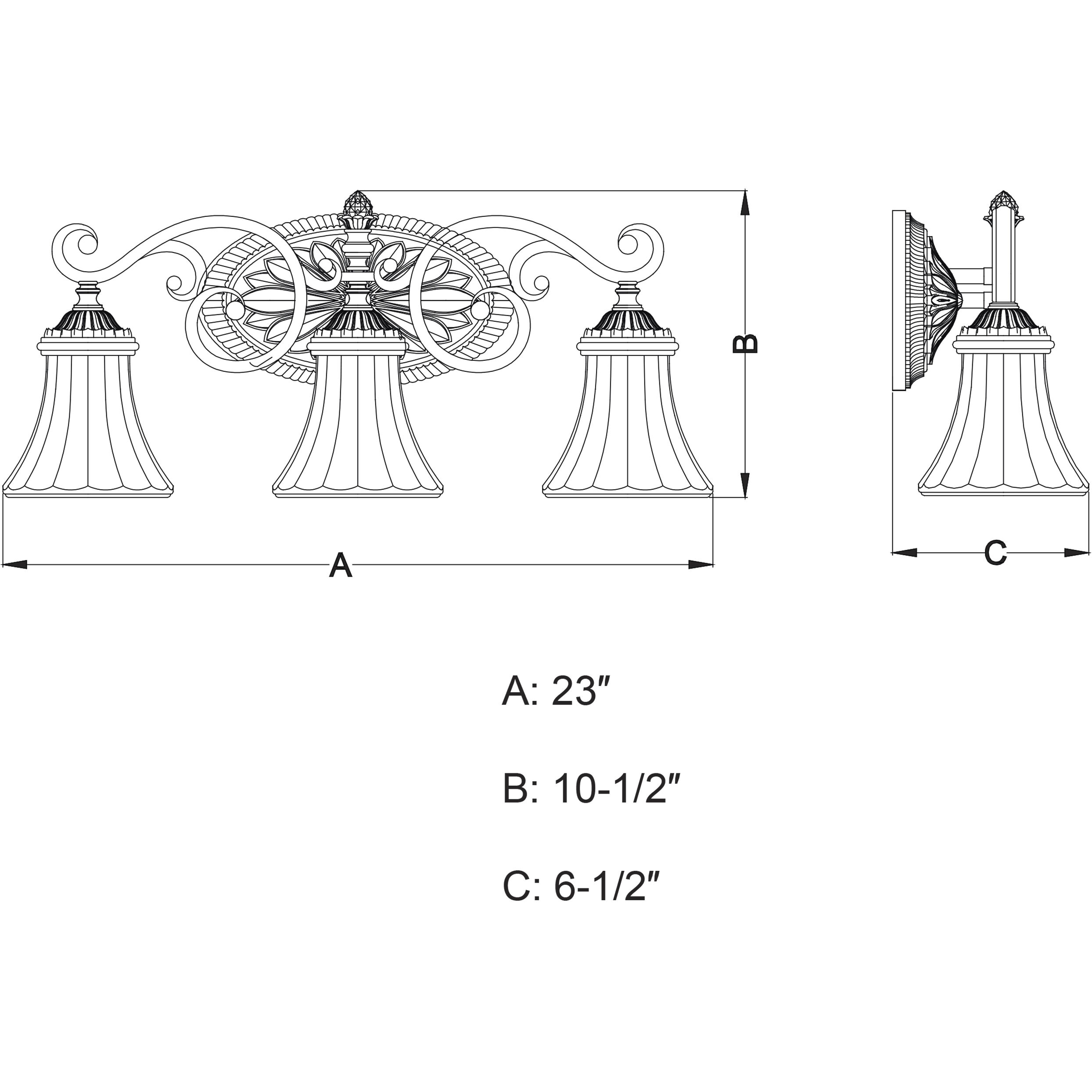 Avenant LED 23 inch French Bronze Bathroom Light Wall Light