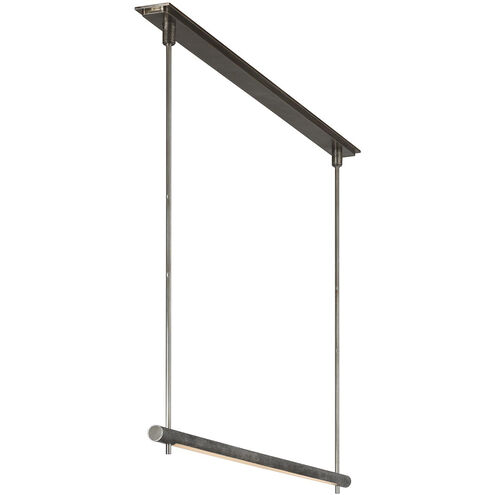 Anne-Marie Barton Stahl Linear Chandelier Ceiling Light in Museum Pewter