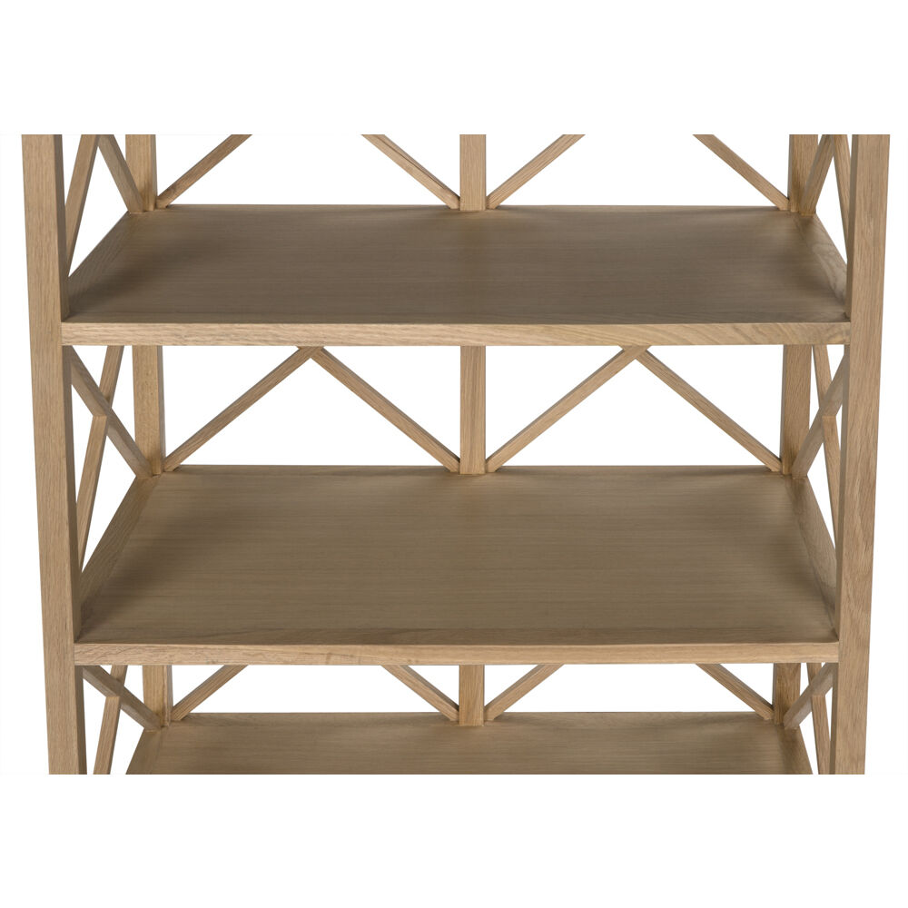 Nikolai White Oak Bookcase