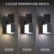 Vaiation 6 Light 12.5 inch Black Outdoor Wall Light in 4000K