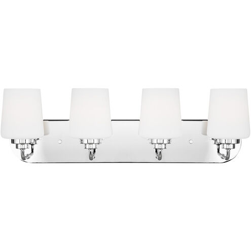 Windom 4 Light 24.38 inch Chrome Wall Bath Fixture Wall Light