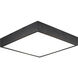 Kashi LED 11 inch Oxidized Black Flush Mount Ceiling Light