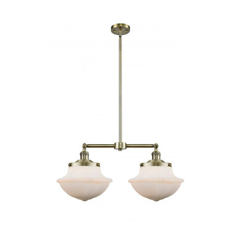 Franklin Restoration Large Oxford LED 25 inch Antique Brass Chandelier Ceiling Light, Franklin Restoration