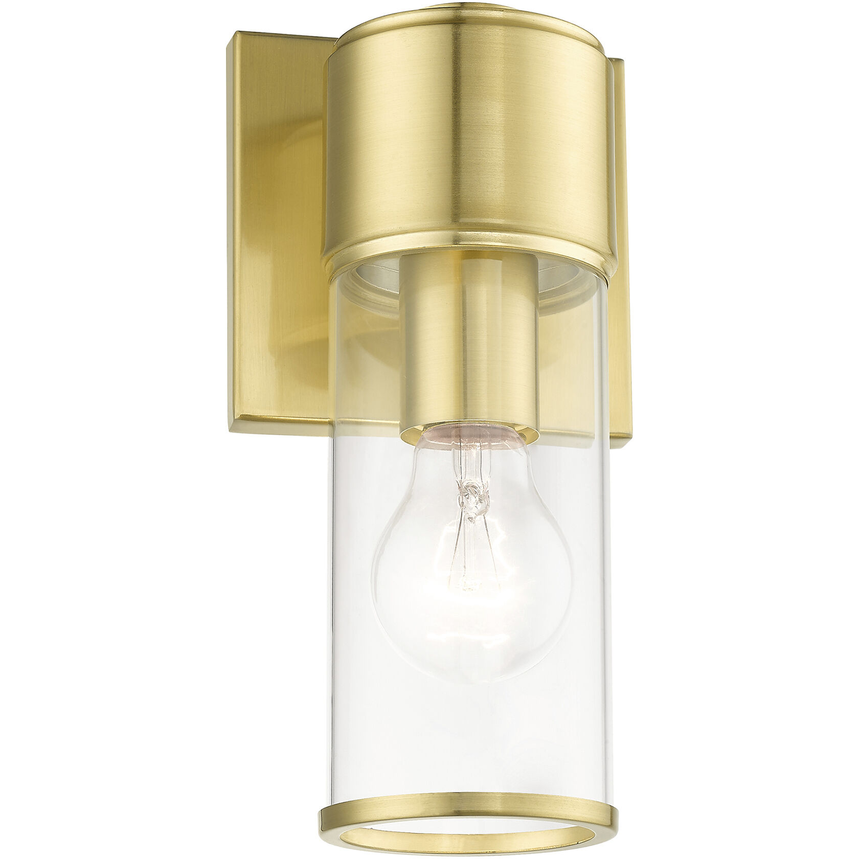 Quincy 1 Light 4.75 inch Satin Brass ADA Wall Sconce Wall Light