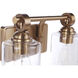 Romero 2 Light 14 inch Satin Brass Vanity Light Wall Light