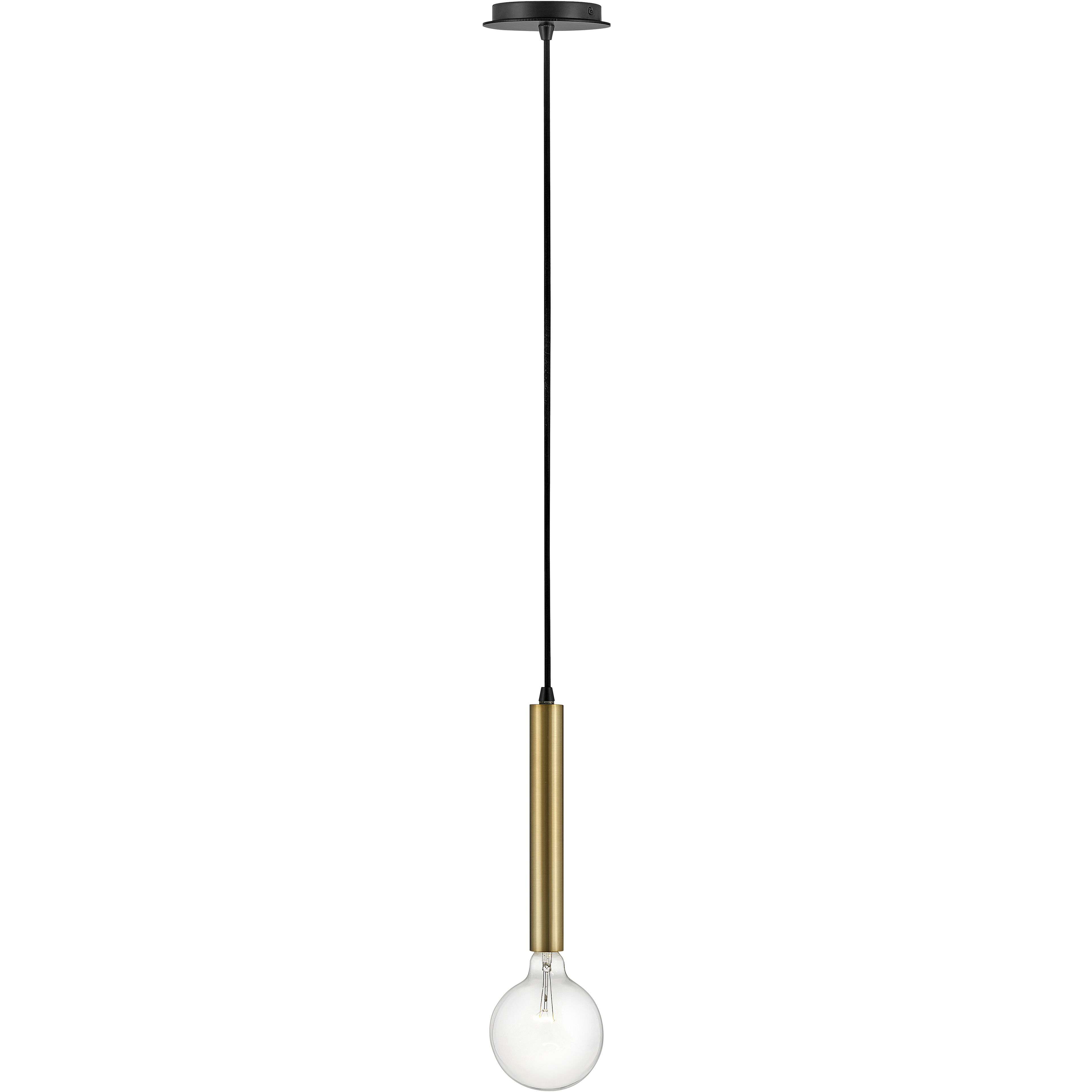 Bobbie LED 5.5 inch Lacquered Brass Pendant Ceiling Light