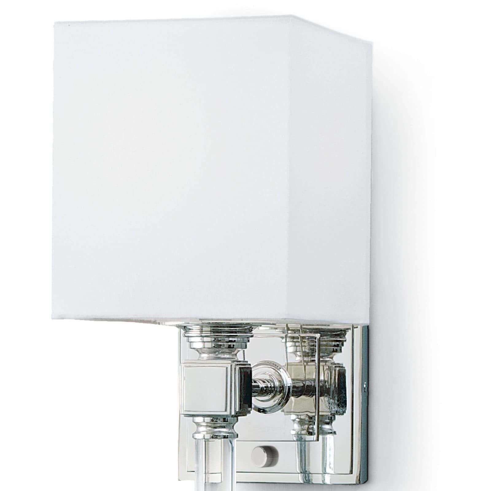 Crystal Tail 1 Light 6 inch Polished Nickel Wall Sconce Wall Light