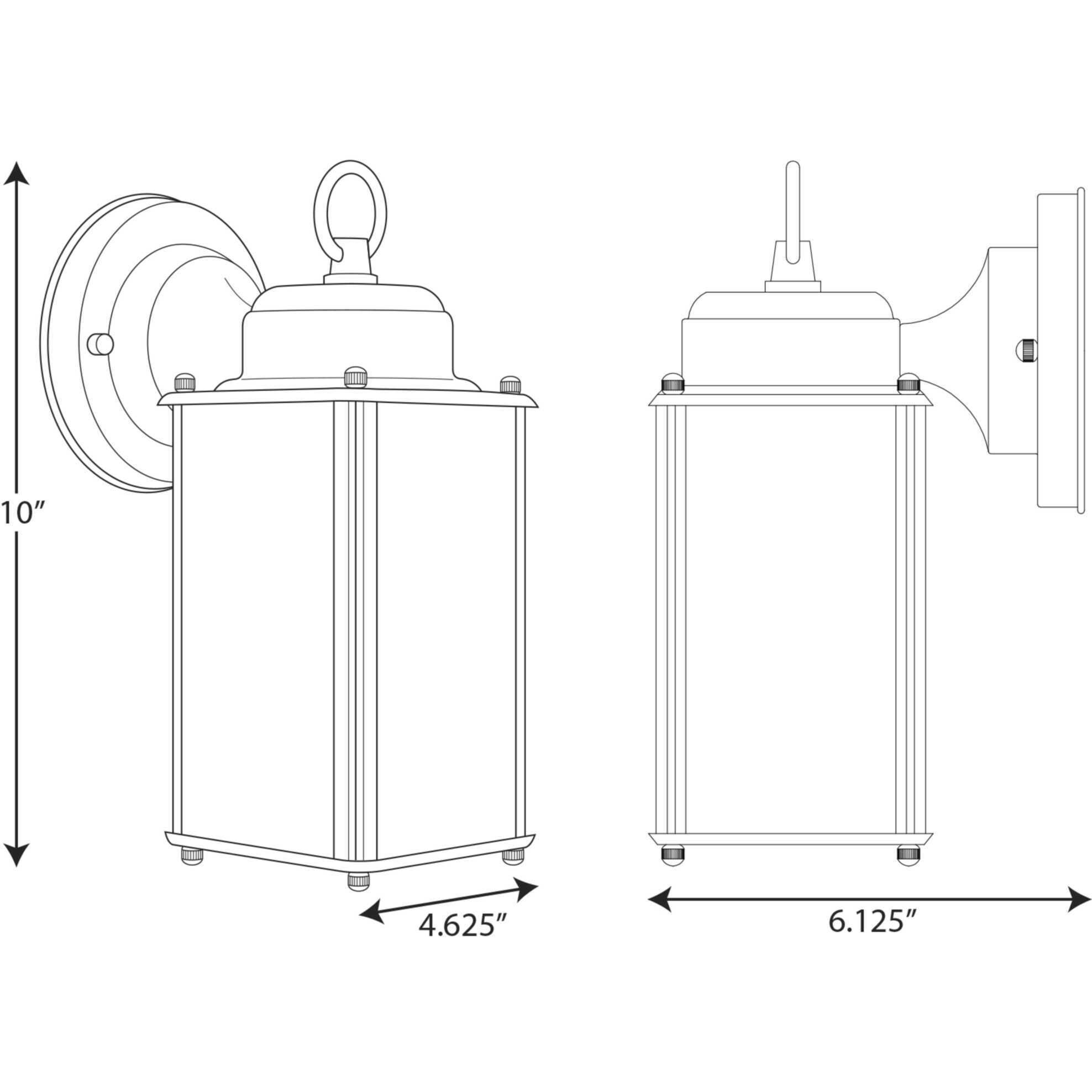 Roman Coach 1 Light 10 inch Textured Black Outdoor Wall Lantern, Small