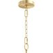 Jheni 6 Light 28 inch Brushed Gold Chandelier Ceiling Light