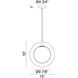 Astro 1 Light 9.88 inch Aged Gold Brass Pendant Ceiling Light in Aged Gold Brass and Opal Glass