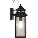 Crossbend 1 Light 15 inch Textured Black Outdoor Wall Mount in Textured Matte Black 