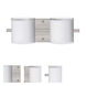 Pogo LED 15 inch Satin Nickel Vanity Lighting Wall Light in White/Inner Silver Foil Glass
