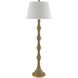 Bourgeon 66 inch 150 watt Natural/Dark Contemporary Gold Leaf Floor Lamp Portable Light