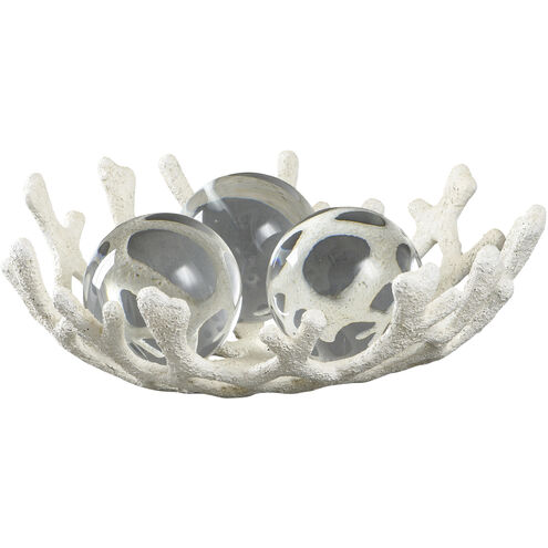 Cameron White and Clear Tabletop Décor