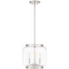 Tapley 3 Light 12 inch Polished Nickel Mini Pendant Ceiling Light, Small