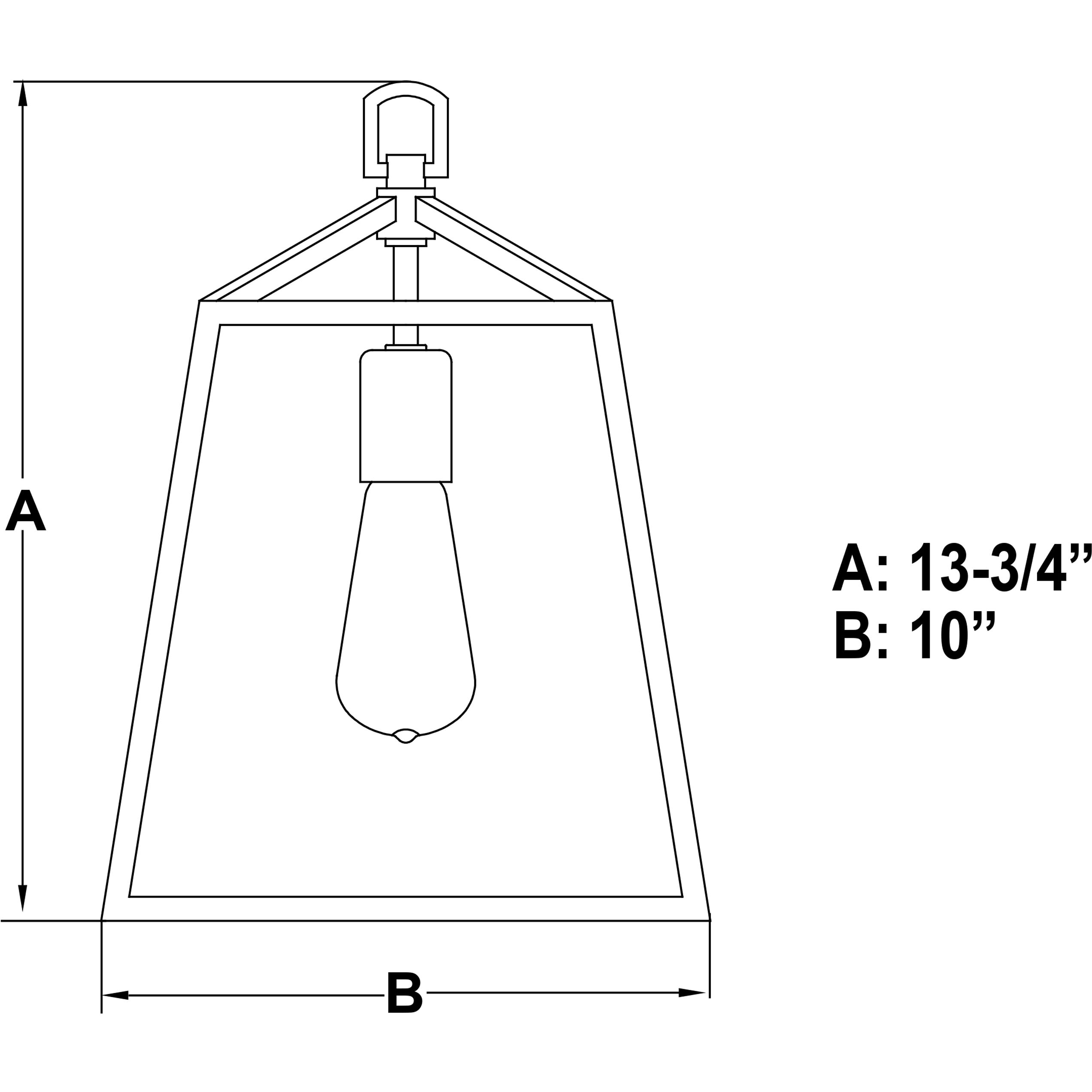 Hayes LED 10 inch Black Mini Pendant Ceiling Light