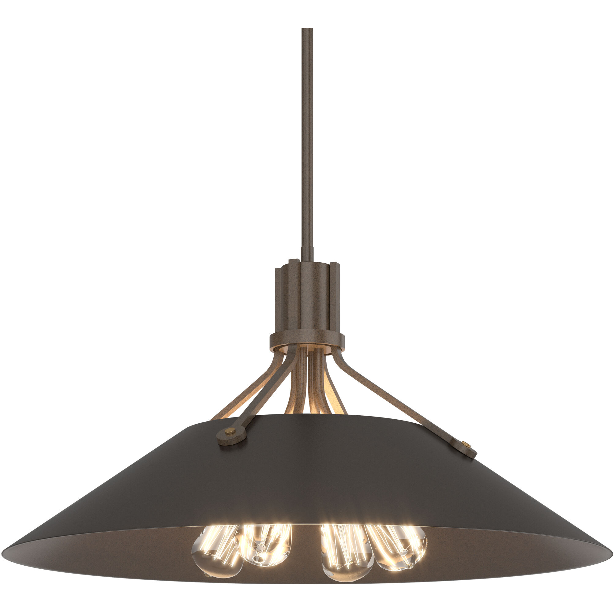 Henry 4 Light 23.1 inch White and Oil Rubbed Bronze Pendant Ceiling Light