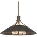 Henry 4 Light 23.1 inch White and Oil Rubbed Bronze Pendant Ceiling Light