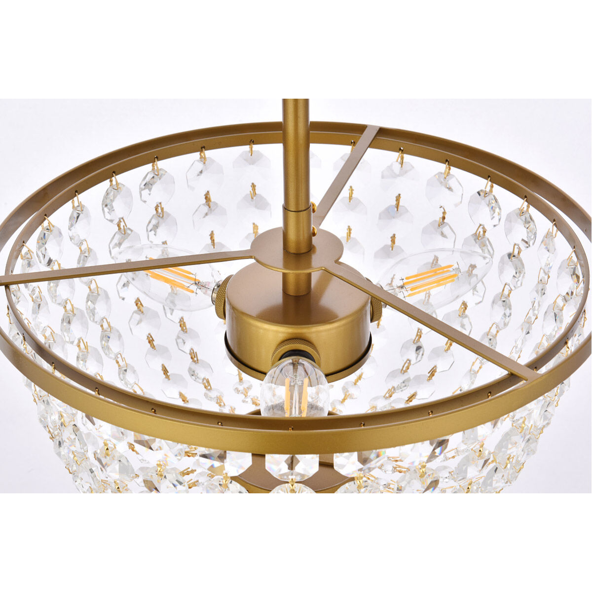 Gianna 3 Light 13 inch Brass Pendant Ceiling Light