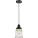 Winchester Canton 1 Light 8 inch Matte Black Mini Pendant Ceiling Light in Zebra, Winchester