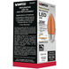 Lumos LED C11 Medium E26 2 watt 120V 2100K Light Bulb