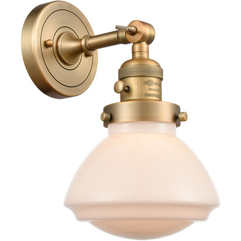 Franklin Restoration Olean LED 6.75 inch Brushed Brass Sconce Wall Light, Franklin Restoration