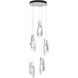 Luma 5 Light 14.5 inch White Pendant Ceiling Light, Long