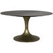 Herno 59 X 59 inch Antique Brass Dining Table