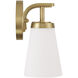 Drake 2 Light 14 inch Aged Brass Vanity Light Wall Light