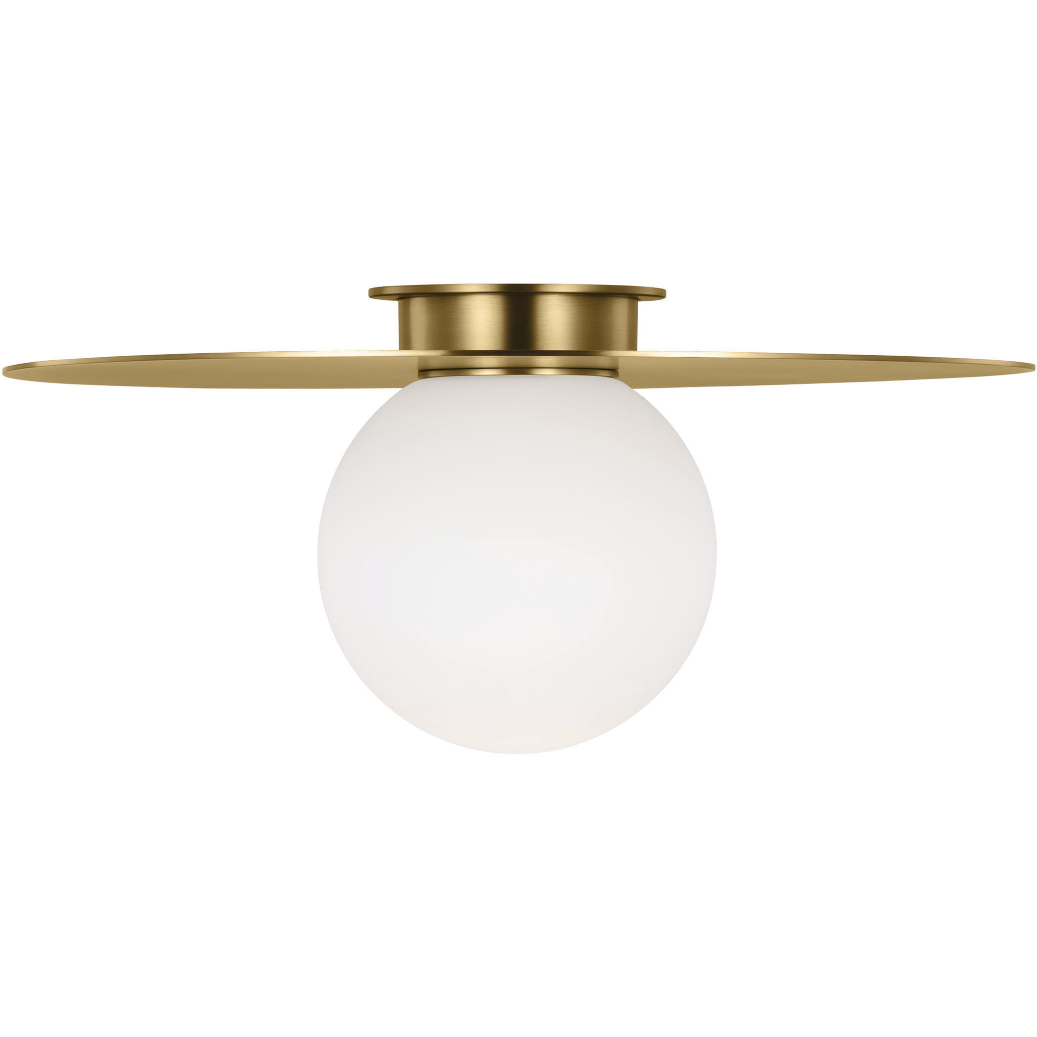 Kelly by Kelly Wearstler Nodes 1 Light 24 inch Burnished Brass Flush Mount Ceiling Light