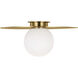 Kelly by Kelly Wearstler Nodes 1 Light 24 inch Burnished Brass Flush Mount Ceiling Light