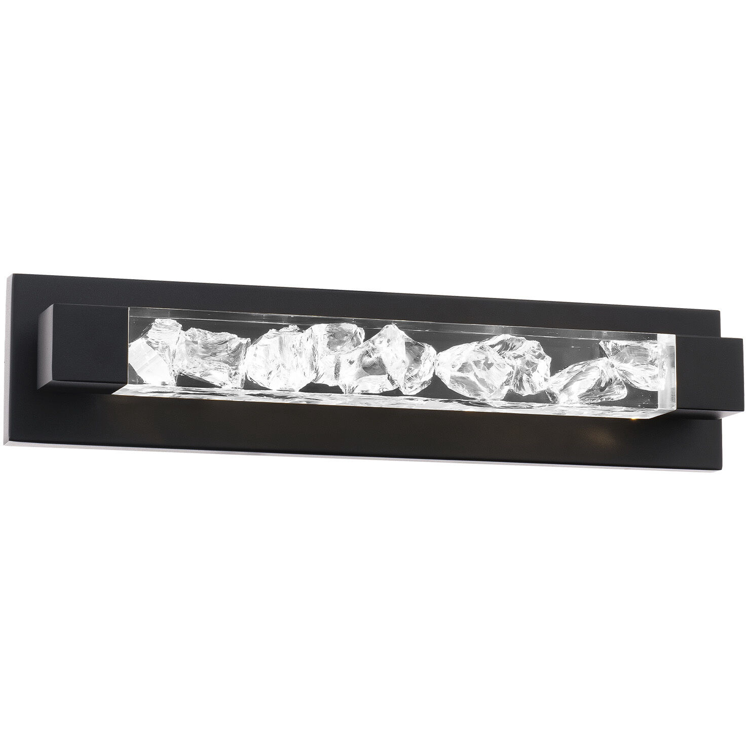Terra 1 Light 20 inch Black Vanity Bath Light Wall Light