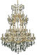 Maria Theresa 61 Light 54 inch Gold Foyer Ceiling Light in Golden Teak, Royal Cut