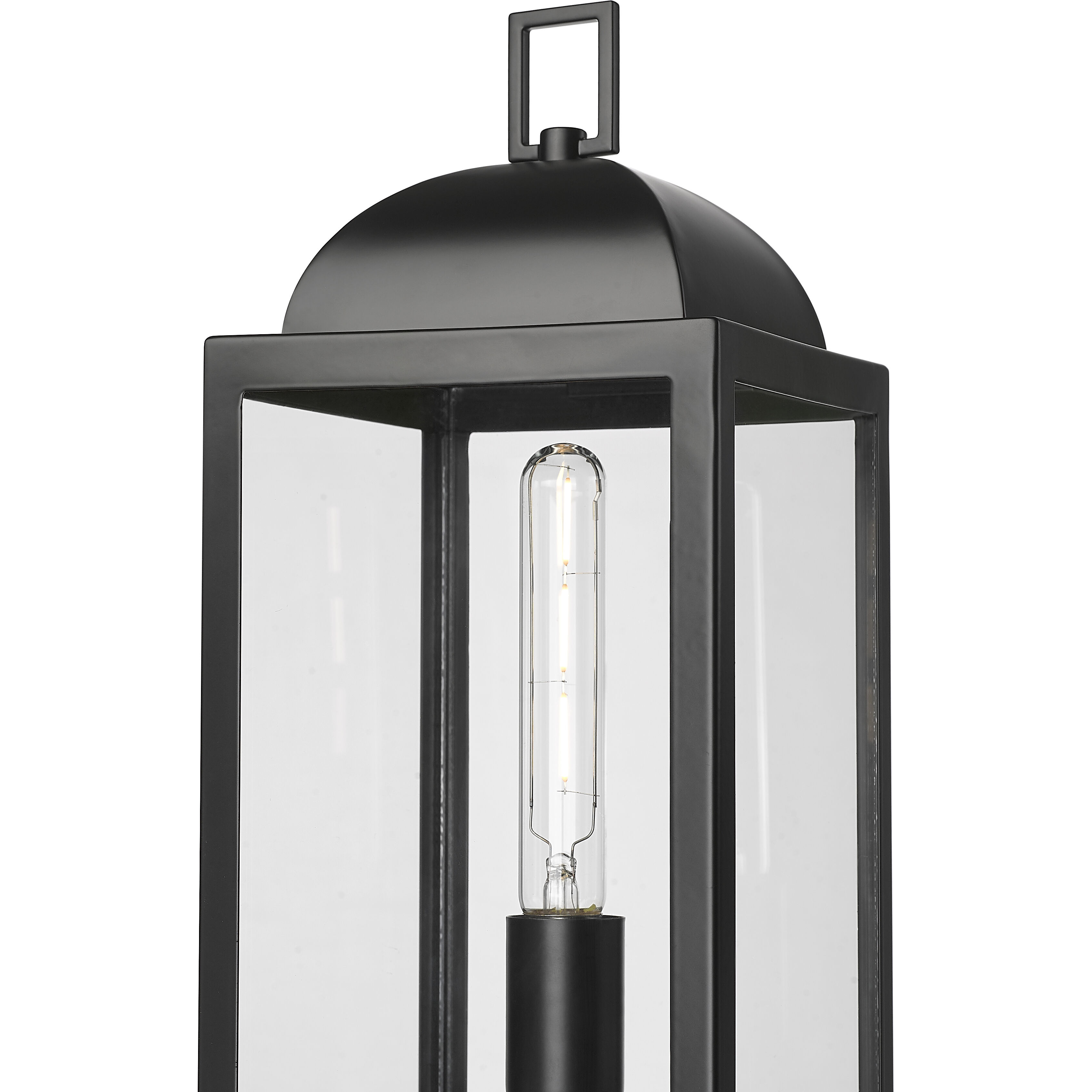 Beaufort 1 Light 21.25 inch Powder Coated Black Outdoor Post Lantern