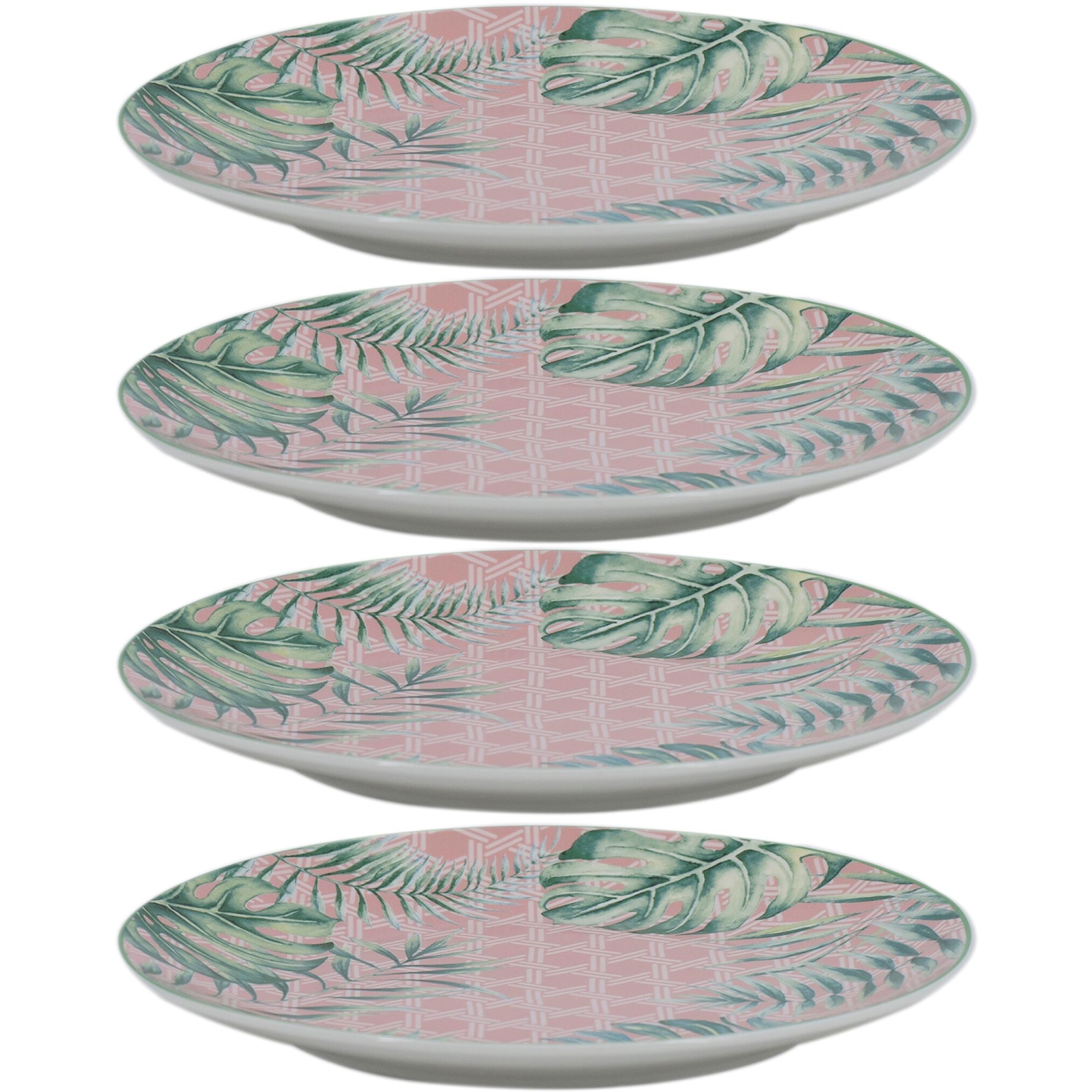 Botanical 8 X 8 inch Green Plate