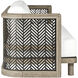 Emoto Pearl and Aged Bronze and Willow Outdoor Sofa