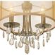 Hampton 3 Light 14 inch Antique Brass Mini Chandelier Ceiling Light
