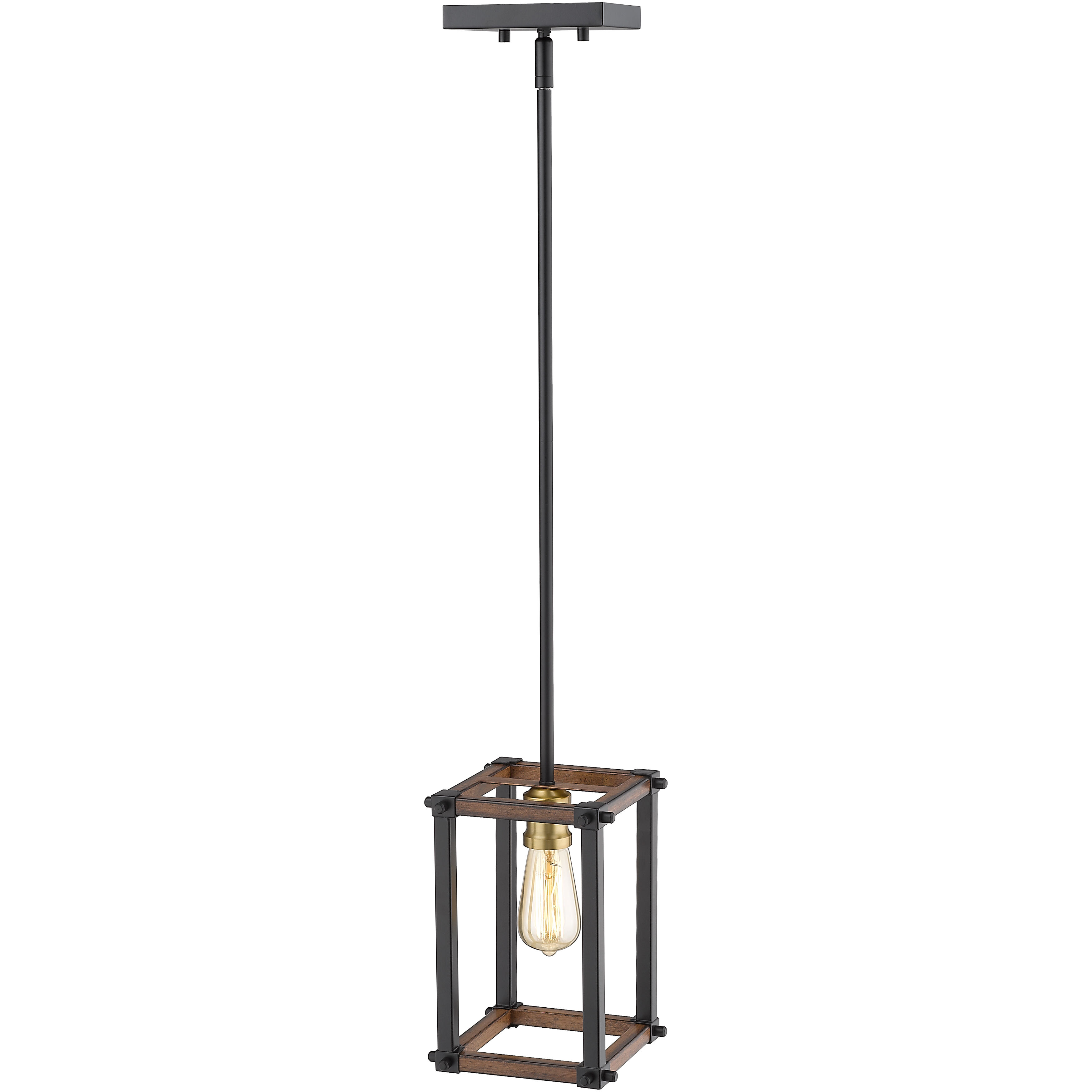 Kirkland 1 Light 6.25 inch Rustic Mahogany Pendant Ceiling Light