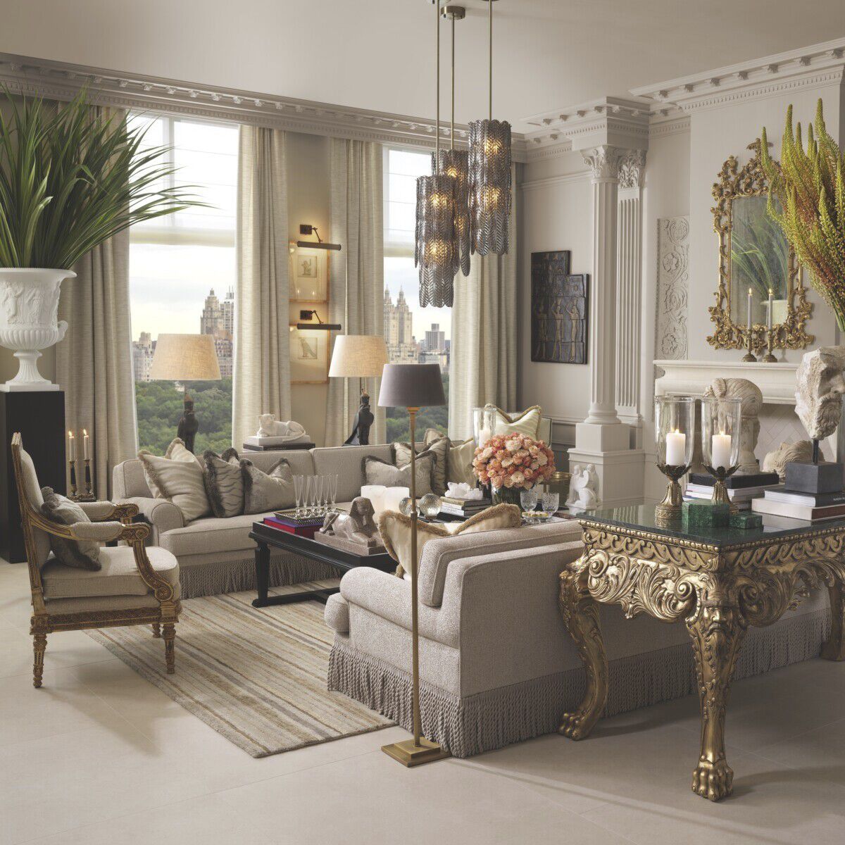 Tryon 57.68 inch 40 watt Brushed Brass Floor Lamp Portable Light in Velvet Shade