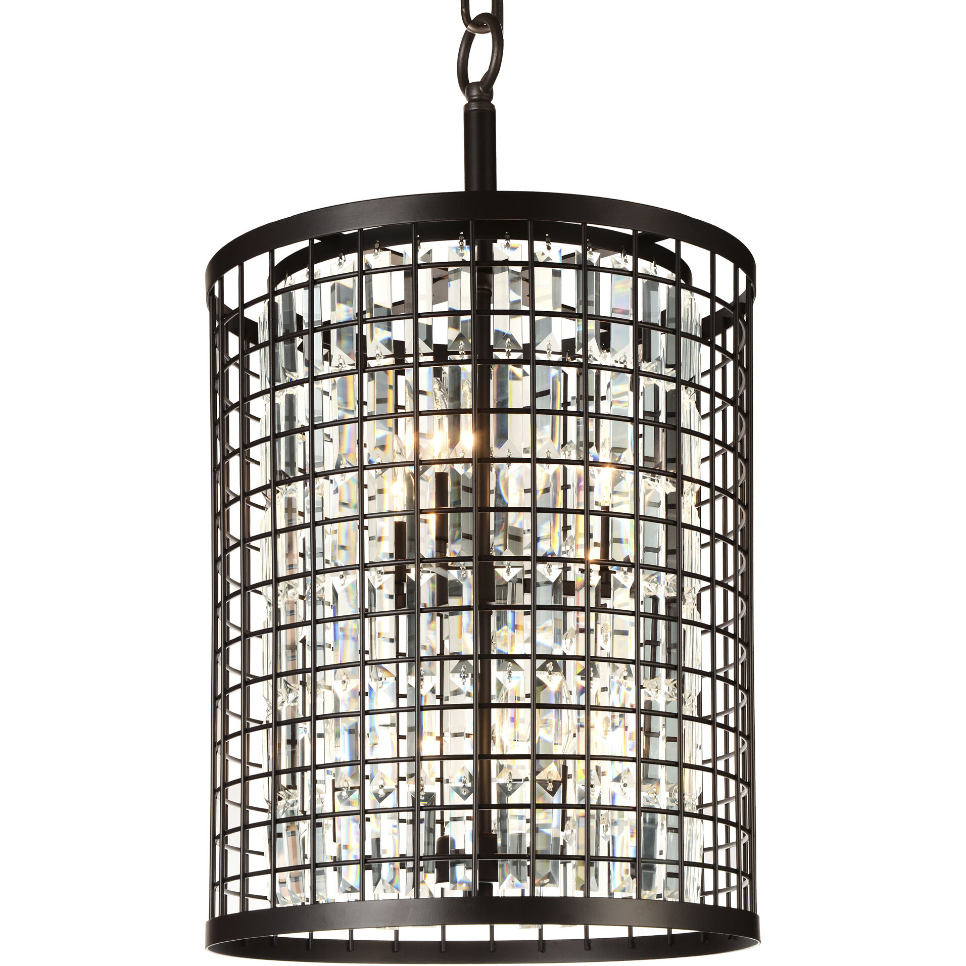 Meghna 6 Light 17 inch Brown Up Chandelier Ceiling Light