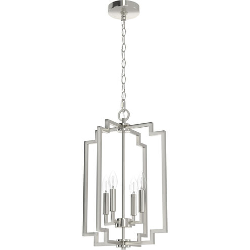 Zoanne 4 Light 14 inch Brushed Nickel Pendant Ceiling Light