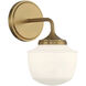 Cornwell 1 Light 6 inch Aged Brass Bath Vanity Wall Light