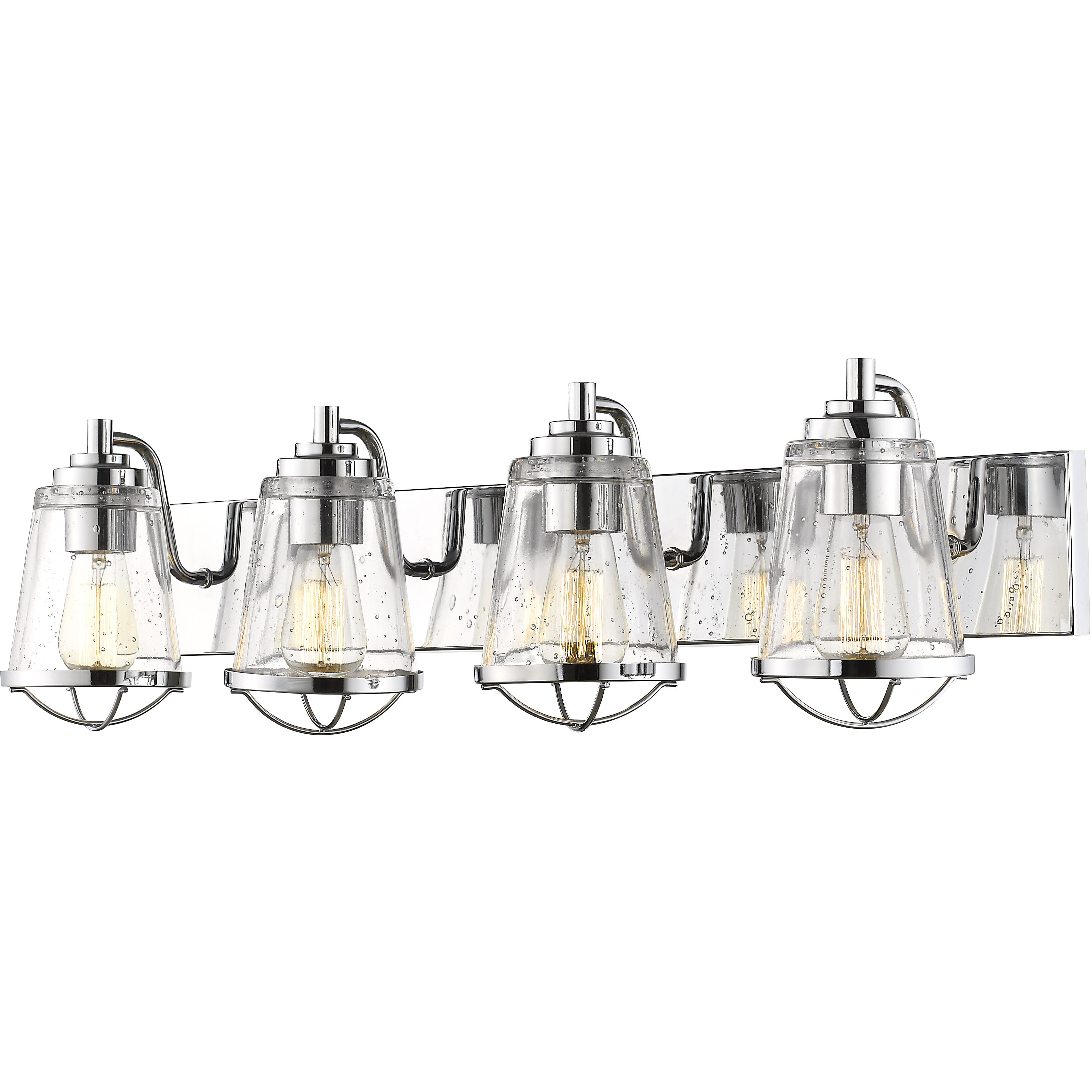 Mariner 4 Light 32 inch Chrome Vanity Wall Light