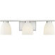Naya 3 Light 24 inch Brushed Nickel Bath Vanity Light Wall Light