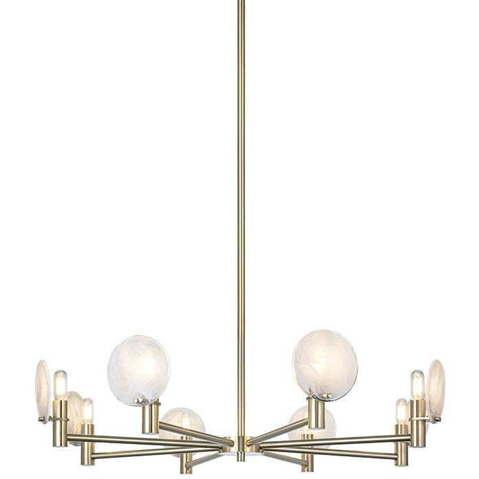 Cloudburst 8 Light 32.38 inch Champagne Gold Pendant Ceiling Light